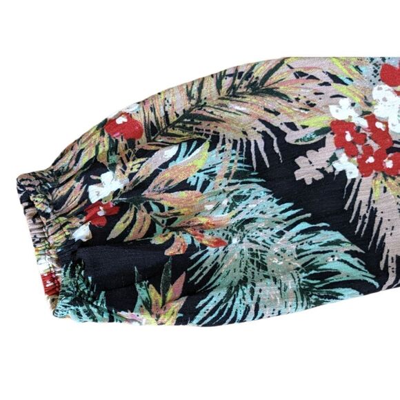 Mahina Tropical Floral‎ Print Dress Flowy Knee Length Women's Small Cruise NWT - Picture 7 of 11